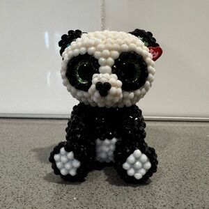 Hand rhinestoned | TY Panda Figurine | Custom